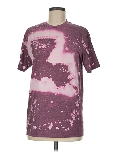 Pre-owned Gildan Short Sleeve T-shirt In Purple