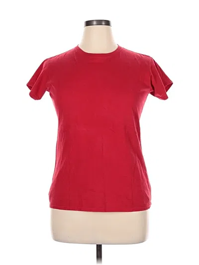 Pre-owned Gildan Short Sleeve T-shirt In Red