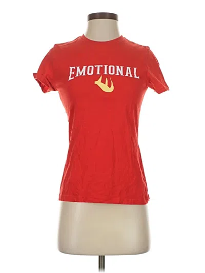 Pre-owned Gildan Short Sleeve T-shirt In Red
