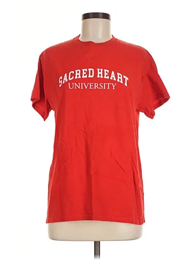 Pre-owned Gildan Short Sleeve T-shirt In Red