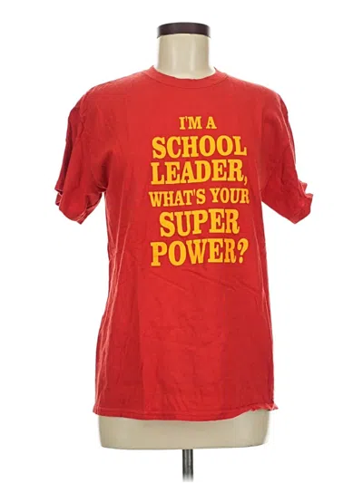Pre-owned Gildan Short Sleeve T-shirt In Red