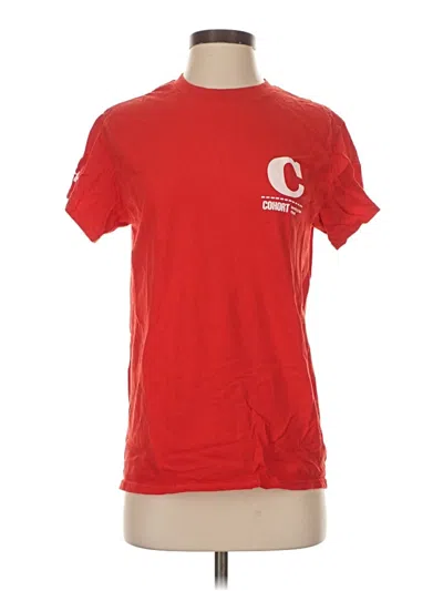 Pre-owned Gildan Short Sleeve T-shirt In Red