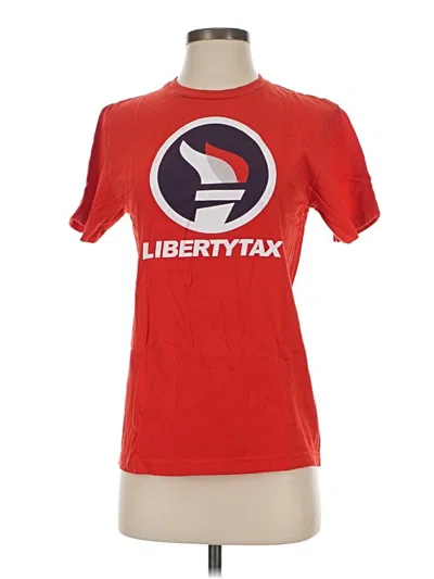 Pre-owned Gildan Short Sleeve T-shirt In Red