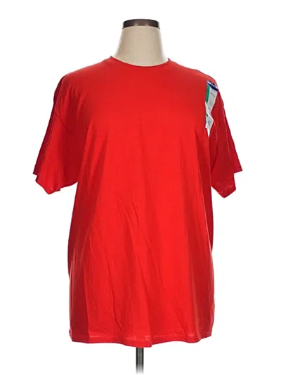 Pre-owned Gildan Short Sleeve T-shirt In Red