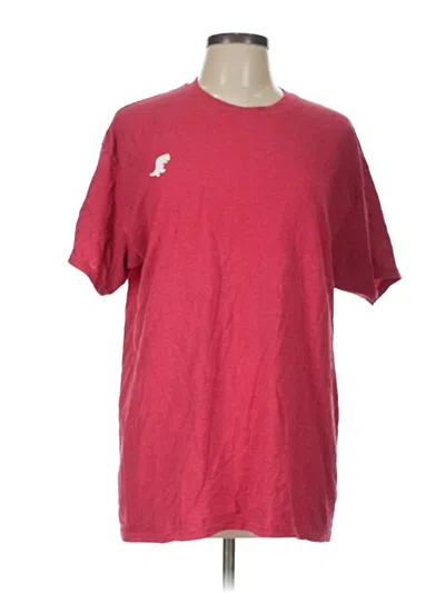 Pre-owned Gildan Short Sleeve T-shirt In Red