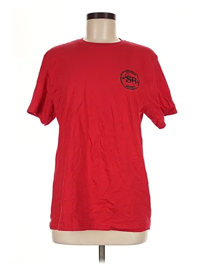 Pre-owned Gildan Short Sleeve T-shirt In Red