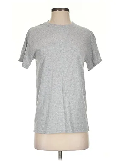 Pre-owned Gildan Short Sleeve T-shirt In Silver