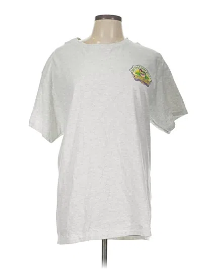 Pre-owned Gildan Short Sleeve T-shirt In Silver