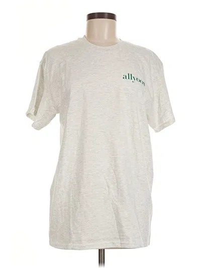 Pre-owned Gildan Short Sleeve T-shirt In Silver