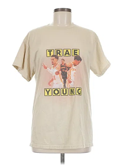 Pre-owned Gildan Short Sleeve T-shirt In Tan