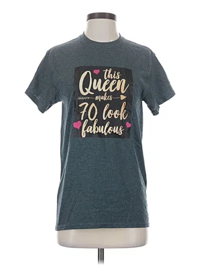 Pre-owned Gildan Short Sleeve T-shirt In Teal