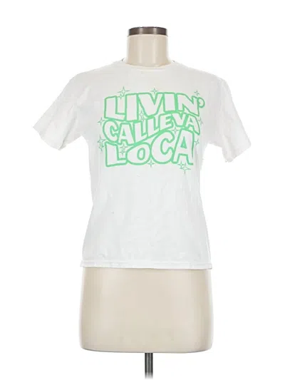 Pre-owned Gildan Short Sleeve T-shirt In White