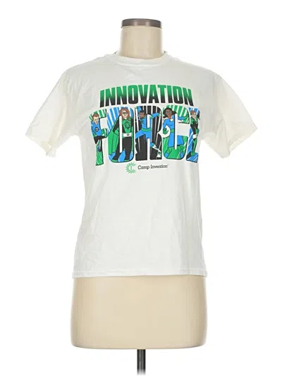 Pre-owned Gildan Short Sleeve T-shirt In White