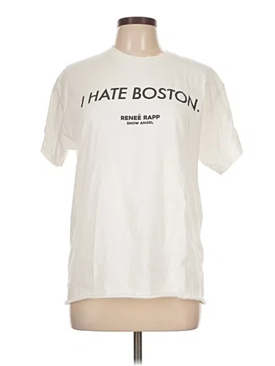 Pre-owned Gildan Short Sleeve T-shirt In White