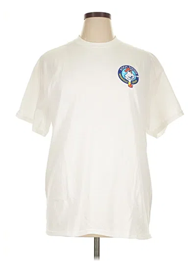 Pre-owned Gildan Short Sleeve T-shirt In White
