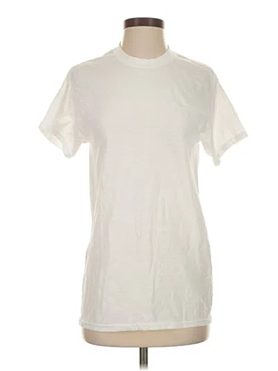 Pre-owned Gildan Short Sleeve T-shirt In White