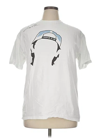Pre-owned Gildan Short Sleeve T-shirt In White