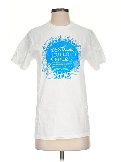 Pre-owned Gildan Short Sleeve T-shirt In White