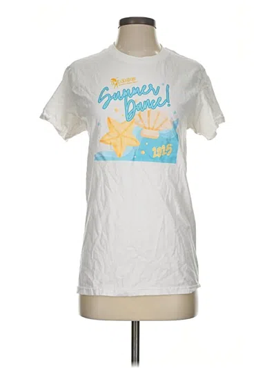 Pre-owned Gildan Short Sleeve T-shirt In White