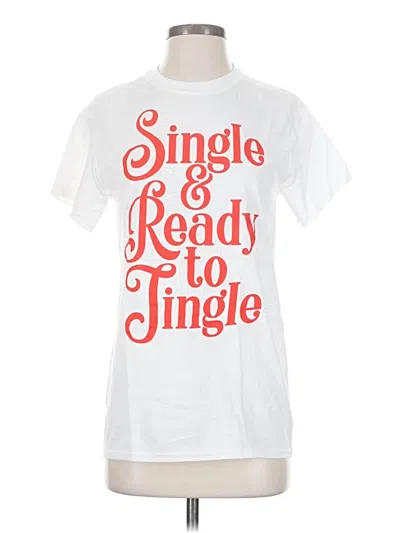 Pre-owned Gildan Short Sleeve T-shirt In White