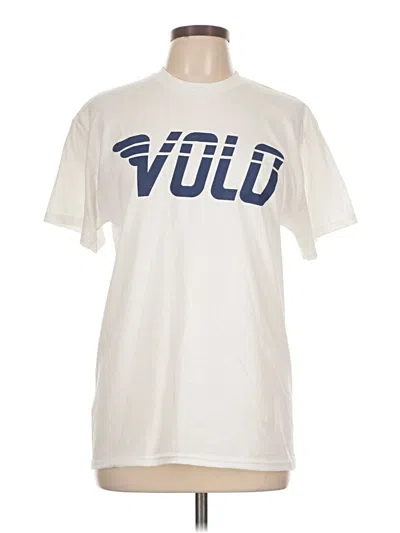 Pre-owned Gildan Short Sleeve T-shirt In White