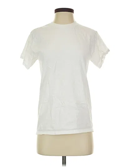 Pre-owned Gildan Short Sleeve T-shirt In White