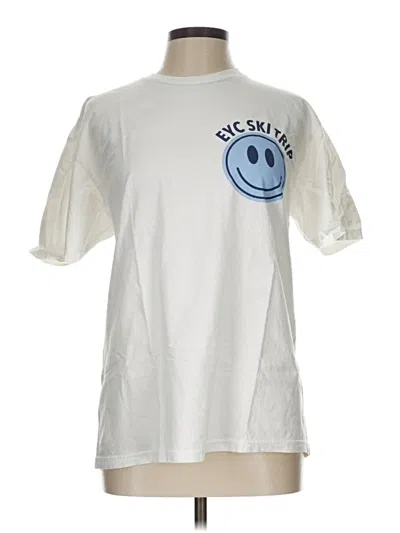Pre-owned Gildan Short Sleeve T-shirt In White