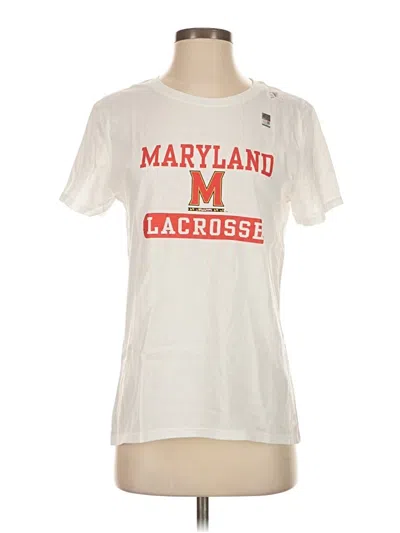 Pre-owned Gildan Short Sleeve T-shirt In White