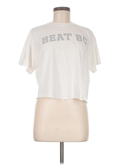 Pre-owned Gildan Short Sleeve T-shirt In White