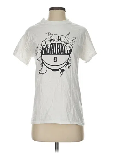 Pre-owned Gildan Short Sleeve T-shirt In White