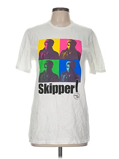 Pre-owned Gildan Short Sleeve T-shirt In White