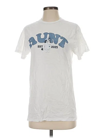 Pre-owned Gildan Short Sleeve T-shirt In White