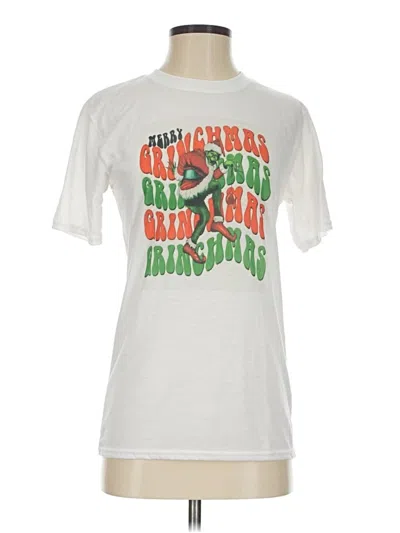 Pre-owned Gildan Short Sleeve T-shirt In White