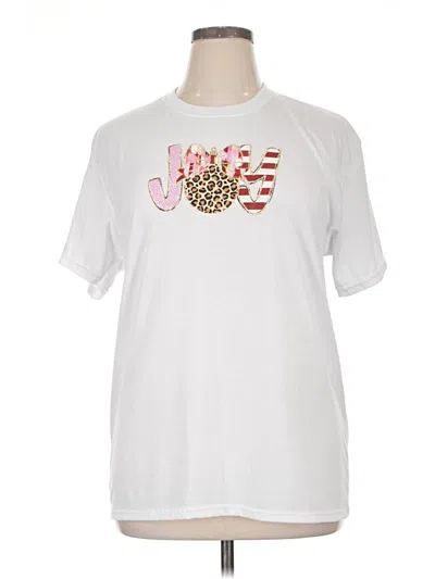 Pre-owned Gildan Short Sleeve T-shirt In White