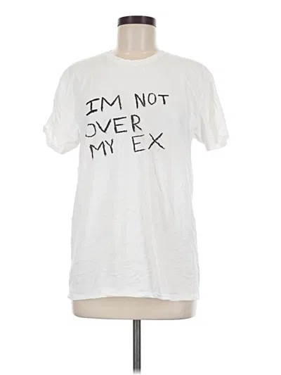 Pre-owned Gildan Short Sleeve T-shirt In White