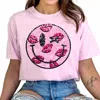 Gildan Smiley Kiss Tee In Pink In Pink