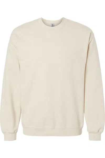 Gildan Softstyle Crewneck Sweatshirt In Beige