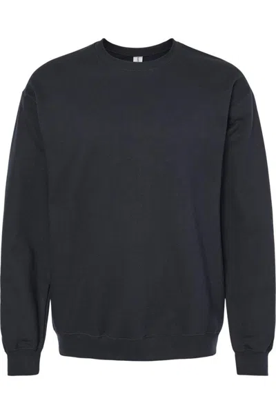 Gildan Softstyle Crewneck Sweatshirt In Black