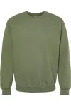 Gildan Softstyle Crewneck Sweatshirt In Green