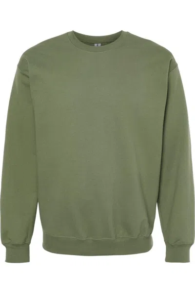 Gildan Softstyle Crewneck Sweatshirt In Green