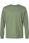 Gildan Softstyle Cvc Long Sleeve T-shirt In Green