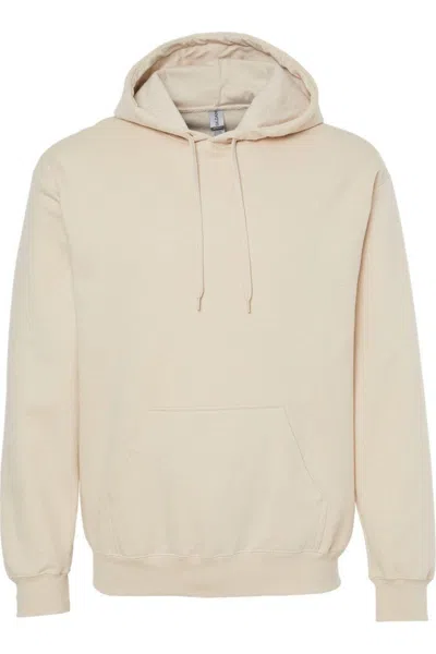 Gildan Softstyle Hooded Sweatshirt In Beige