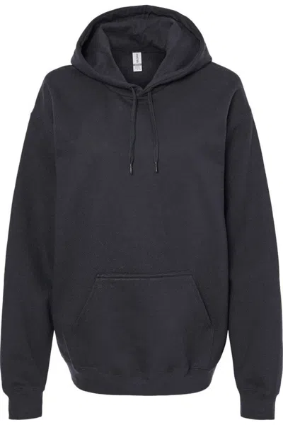Gildan Softstyle Hooded Sweatshirt In Black