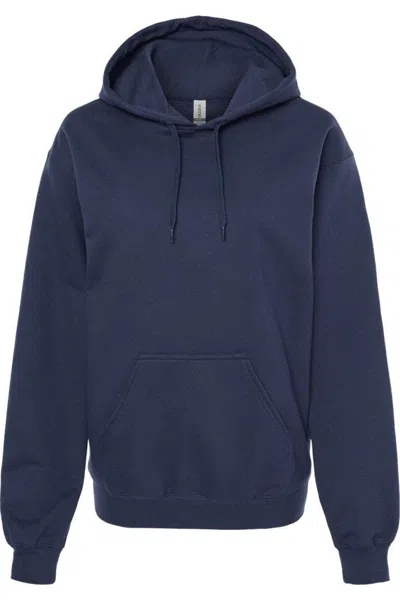 Gildan Softstyle Hooded Sweatshirt In Blue