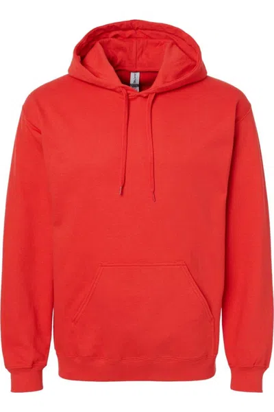 Gildan Softstyle Hooded Sweatshirt In Red