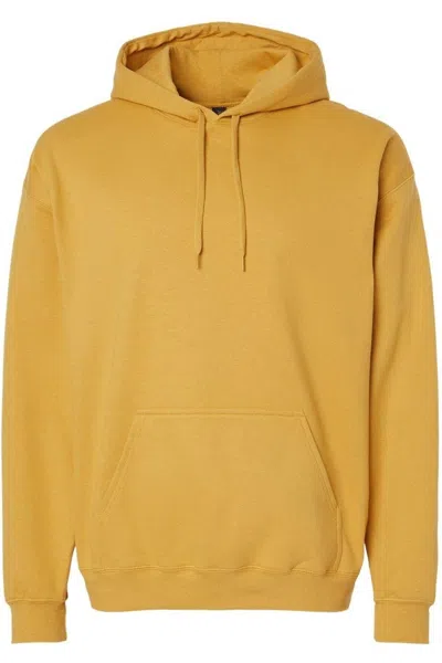 Gildan Softstyle Hooded Sweatshirt In Yellow