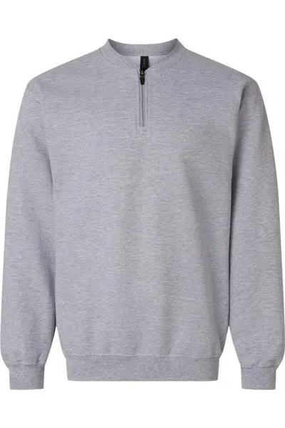 Gildan Softstyle Midweight 1/4 Zip Sweatshirt In Multi