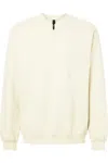 Gildan Softstyle Midweight 1/4 Zip Sweatshirt In Neutral