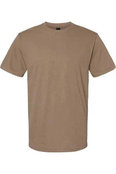 Gildan Softstyle Midweight T-shirt In Brown
