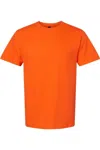 Gildan Mens Heavy Cotton Short-sleeved T-shirt In Orange
